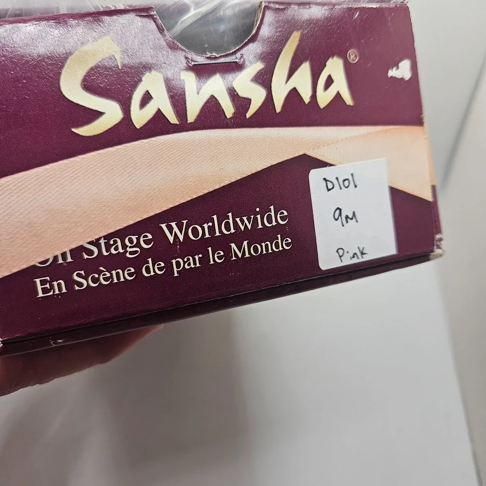 Sansha Debutante D101 Pointe Shoes 9M Peach Pink Ballet Dance NIB